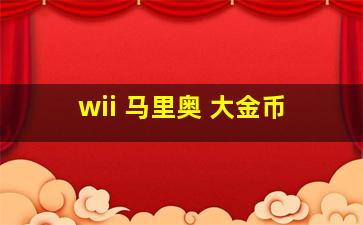 wii 马里奥 大金币